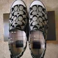 Coach Shoes | Coach Slide On Skater Shoes | Color: Black/Gray | Size: 8.5