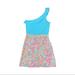 Lilly Pulitzer Dresses | Lilly Pulitzer Dionne Dress “Make A Splash” Xs | Color: Blue/Pink | Size: Xs