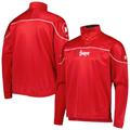 Men's adidas Scarlet Nebraska Huskers AEROREADY Knit Quarter-Snap Jacket