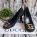 Gucci Shoes | Gucci - Pumps | Color: Black/Gold | Size: 36.5eu