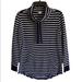 J. Crew Tops | J.Crew Striped Blue White Nautical Top Cotton Waffle Knit Sweater G9196 | Color: Blue/White | Size: Xs