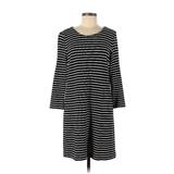 J.Crew Factory Store Casual Dress - Shift: Black Print Dresses - Women's Size Medium