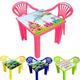 A406 Children Strong Table and Chairs set for Kids Toddlers Plastic Nursery Set Outdoor indoor Tea (Table + 3 Chairs, Pink)