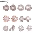 WENHQ-Boucles d'oreilles à clip en perles pour femmes et filles faux clip d'oreille en forme de