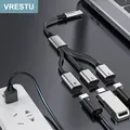 Station d'accueil USB Typseats HUB USB C répartiteur 3 en 1 OTG Abrtor PD60W chargement pour