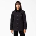 Dickies Women's Duck Canvas Chore Coat - Black Size M (FCR01)