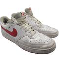 Nike Shoes | Nike Court Vision Low Mens Size 12 White University Red Casual Shoes Cd5463-102 | Color: Red/White | Size: 12