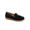 Women's Dawson Casual Flat by Trotters in Black Suede (Size 6 1/2 M)