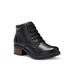 Women's Trudy Lace Up Bootie by Eastland in Black (Size 6 1/2 M)