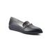 Women's Maria Casual Flat by Cliffs in Black Smooth (Size 7 1/2 M)