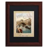 Trademark Fine Art 'European Vacation I' Framed Graphic Art Canvas | 14 H x 11 W x 0.5 D in | Wayfair ALI4496-W1114BMF