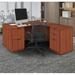 Regency Legacy L Desk w/ Double Full Pedestal Drawer Unit Wood in Brown | 29 H x 66 W x 101 D in | Wayfair LLDFP6630CH