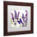 Trademark Fine Art 'Lavender I' by Color Bakery Framed Graphic Art Canvas, Wood in Indigo | 16 H x 16 W x 0.5 D in | Wayfair ALI5029-W1111MF