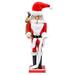 The Holiday Aisle® Christmas Santa Nutcracker Wood in Brown/Red | 14 H x 3.54 W x 3.14 D in | Wayfair 74E438B6DE824FB7A9F3B531633C470C