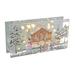 The Holiday Aisle® Rect. LED Painted Glass Stand House w/ Snowman Glass/Mercury Glass | 4.75 H x 2 W x 9.5 D in | Wayfair