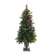 The Holiday Aisle® 48" H Green Spruce Christmas Tree w/ 100 LED Lights & Pinecones, Crystal in White | 2.17 W x 9 D in | Wayfair