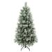 The Holiday Aisle® Green Pine Flocked/Frosted Christmas Tree & Pinecones, Metal in Brown | 28 W in | Wayfair 1B3D51B7FD2B466892284639F78DDE66