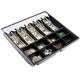 Volcora Cash Drawer Tray - 14.1 x 13 x 2.5 Inch Cash Register Insert - 5 Bill / 8 Coin Replacement Cash Tray - Stainless Steel Currency Compartment - For 16” Cash Registers with Fully Removable Tray