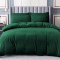 Ropa De Cama 1000 Thread Count Cotton Hotel Quality 3 PC Duvet Cover Set 100% Long Staple Egyptian Cotton In UK Super-King Hunter Green Color