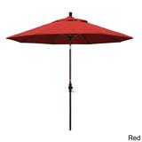 California Umbrella 7.5' Rd. Aluminum/Fiberglass Rib Market Umb, Deluxe Crank Lift/Collar Tilt, Bronze Finish, Olefin Fabric