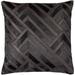 Deanna Hair on Hide & Leather Chevron Throw Pillow