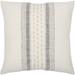 Zidan Linen Embroidered Stripe Throw Pillow