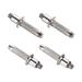 4Pcs 10mm Trekking Pole Tip Accessories Aluminum Alloy Walking Stick Protectors