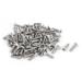 M2 x 8mm Fully Thread 316 Stainless Steel Phillips Drive Flat Head Screws 75 Pcs - Silver Tone