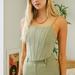 Urban Outfitters Tops | Daisy Street Olive Strappy Corset Top Nwt | Color: Green | Size: Xs