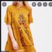 Free People Dresses | Free People Victorian Embroidered Mini Dress In Amber Glow | Color: Gold/Yellow | Size: S