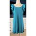 Anthropologie Dresses | Anthropologie Ruffle Knit Midi Dress Xl | Color: Blue | Size: Xl