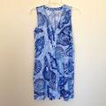 Lilly Pulitzer Dresses | Lilly Pulitzer Amina Swing Sleeveless Dress | Color: Blue/White | Size: Xs