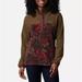 Columbia Sweaters | Columbia Womens Half Snap Fleece Pullover | Color: Green/Red | Size: S