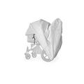 softgarage Buggy Softcush Premium Cover for Pushchair Chicco Ohlalà Rain Cover Light Grey