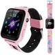 MINGPINHUIUS Kinder Smartwatch mit 10 Spielen, SOS-Anrufalarm, Rekorder, Taschenrechner, MP3, Kinderuhr Spielzeug für für Jungen, Mädchen 4-10 Jahren Geburtstagsgeschenk (Pink)