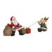 The Holiday Aisle® Christmas Operation Santa & Reindeer Decor Resin | 6 H x 12.75 W x 4 D in | Wayfair FF8837D28AD647E0AA7AC8DCB9300064