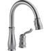 Delta Leland Pull Down Sprayer Kitchen Sink Faucet, Single Handle Kitchen Faucet in Gray | 10.5 W x 10.41 D in | Wayfair 978-AR-DST