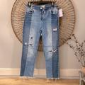 Free People Jeans | Free People Patchwork Cropped Denim | Color: Blue | Size: 26