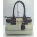 Coach Bags | Coach Hampton Off-White/ Ivory Leather Satchel Double Handles Shoulder Bag Purse | Color: Brown/White | Size: Os