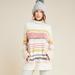 Anthropologie Sweaters | Anthropologie Xs Nwt Knit Striped Elana Tunic Jumper Sweater Pockets | Color: Cream/Pink | Size: Xs