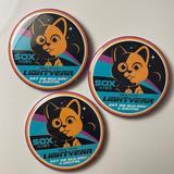 Disney Accessories | D23 Expo 2022 Disney Pixar Lightyear Sox 3” Button Pin Lot 3 | Color: Orange | Size: Os