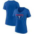 Women's Fanatics Branded Royal Texas Rangers Live For It Team V-Neck T-Shirt