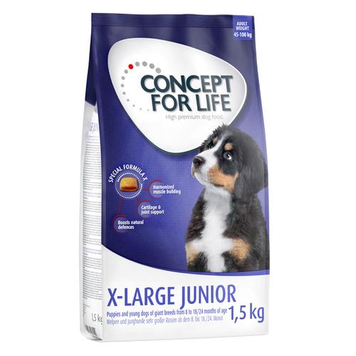 4×1,5kg X-Large Junior Concept for Life Hundefutter trocken