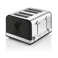 Swan Official Liverpool Football Club 4 Slice Retro Toaster, Black, 1600W, Red Indicator Lights, Defrost and Reheat Settings, Removable Crumb Tray, Cord Storage, LFC Toaster, ST19020LIVBN