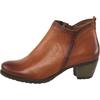 Stiefelette HEINE, Damen, Gr. 38, braun (cognac), Leder, Glattleder, Rindsleder, sportlich, Schuhe