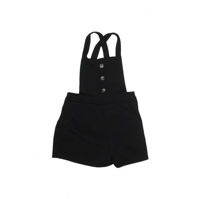 Heart & Arrow Romper: Black Solid Skirts & Rompers - Kids Girl's Size 10