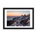 East Urban Home 'Romantic Sunset In Santorini' By Matteo Colombo Graphic Art Print on Canvas Paper, in Black/Blue/Indigo | 16 H x 24 W in | Wayfair