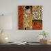 Vault W Artwork 'Klimt Details (The Kiss)' By Gustav Klimt Graphic Art Print on Wrapped Canvas, in Brown/Orange/Red | Wayfair