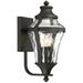 The Great Outdoors Libre 3-Light Black Outdoor Wall Mount