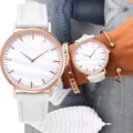 Montre à quartz en cuir pour femme montres décontractées pour femme horloge simple nouvelle mode